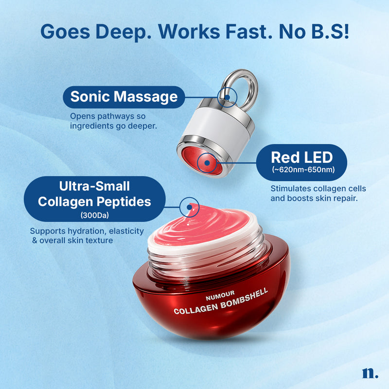 Numour Collagen Bombshell Jelly 30g | Smart Jar with Red LED Therapy