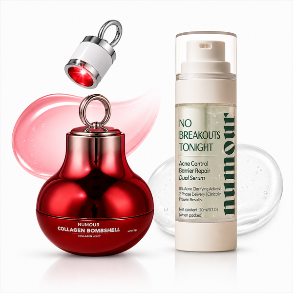 Collagen Bombshell + No Breakouts Tonight | Red LED Firming & Anti-Acne Clarity Duo