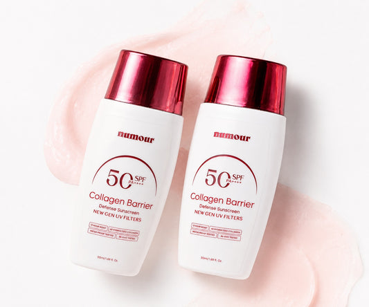 (Pack Of 2) SPF 50 PA++++| New Gen UV Filters |Numour Collagen Barrier Defense Sunscreen 50 ml | 2% Hydrolyzed Collagen + 5% Rice Water | Water Burst Texture | In-Vivo Tested (Copy)