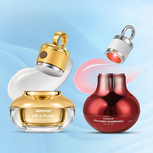 The Face & Neck Duo | Sonic Multipeptide Cream + Red LED Collagen Jar