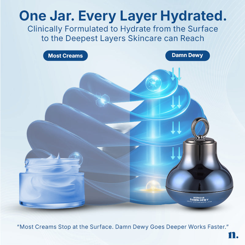 Numour Damn Dewy Smart Duo |Blue LED Jar + Refill