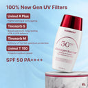 [Launch Offer] SPF 50 PA++++| New Gen UV Filters |Numour Collagen Barrier Defense Sunscreen 50 ml | 2% Hydrolyzed Collagen + 5% Rice Water | Water Burst Texture | In-Vivo Tested