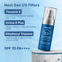 SPF 50+ PA++++ Sunscreen Spray | Numour Dewy Mist & Go 50 ml | In-Vivo Tested Sunscreen for Face & Body | SPF 70 Protection