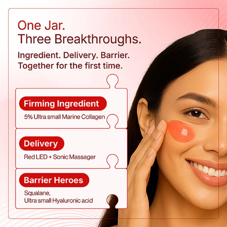 The Smart AM PM Duo | Red Blue LED Collagen & Hydration Routine