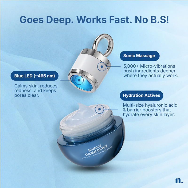 Numour Damn Dewy 30g | Intense Hydration Serum  | Blue Light Therapy