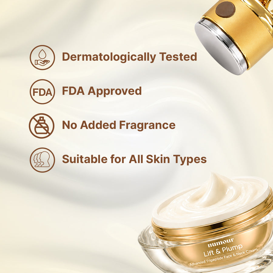 Numour Lift & Plump Face & Neck Cream Combo — Device + Refill