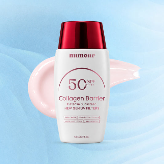 [Launch Offer] SPF 50 PA++++| New Gen UV Filters |Numour Collagen Barrier Defense Sunscreen 50 ml | 2% Hydrolyzed Collagen + 5% Rice Water | Water Burst Texture | In-Vivo Tested
