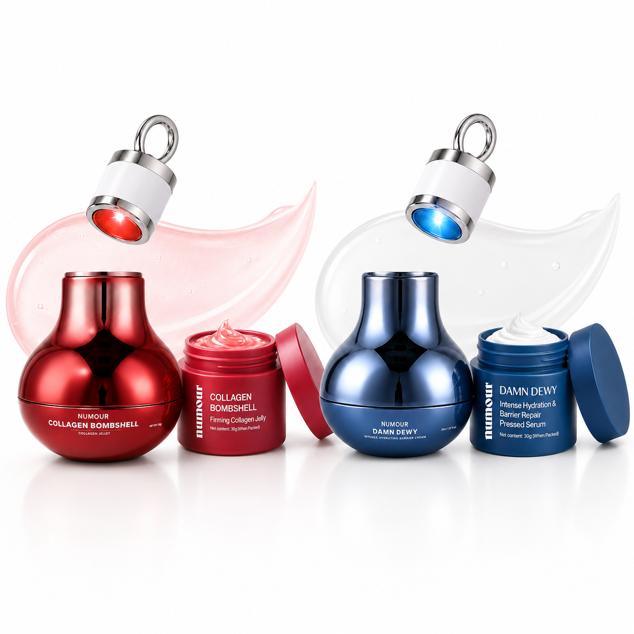 Numour Collagen Bombshell + Damn Dewy Smart Jar & Refill Combo
