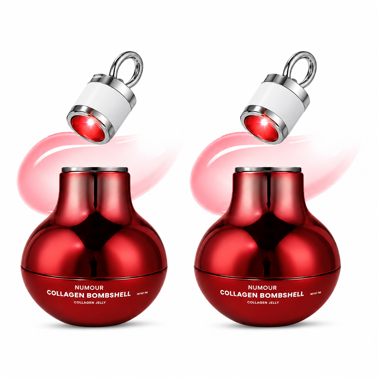 (Pack Of 2) Numour Collagen Bombshell Red LED Smart Jar Duo