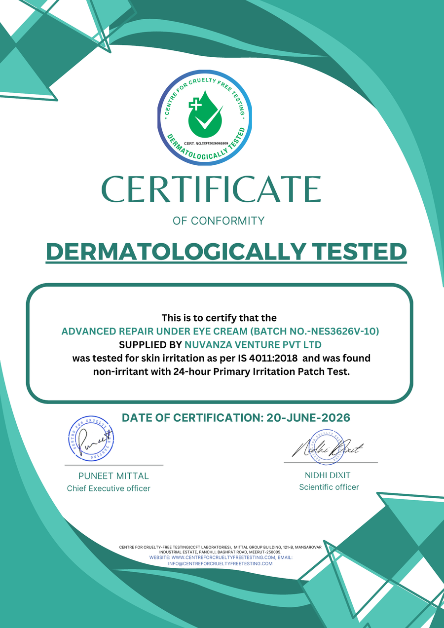 Lab Tested and Certified certificate